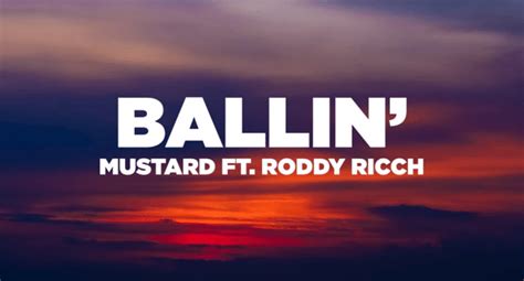 ballin lyrics mustard|More.